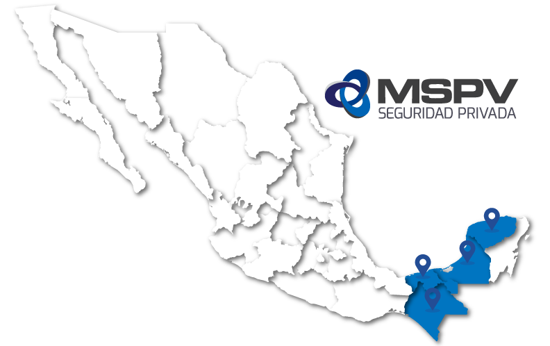 mspv mapa sureste mexico